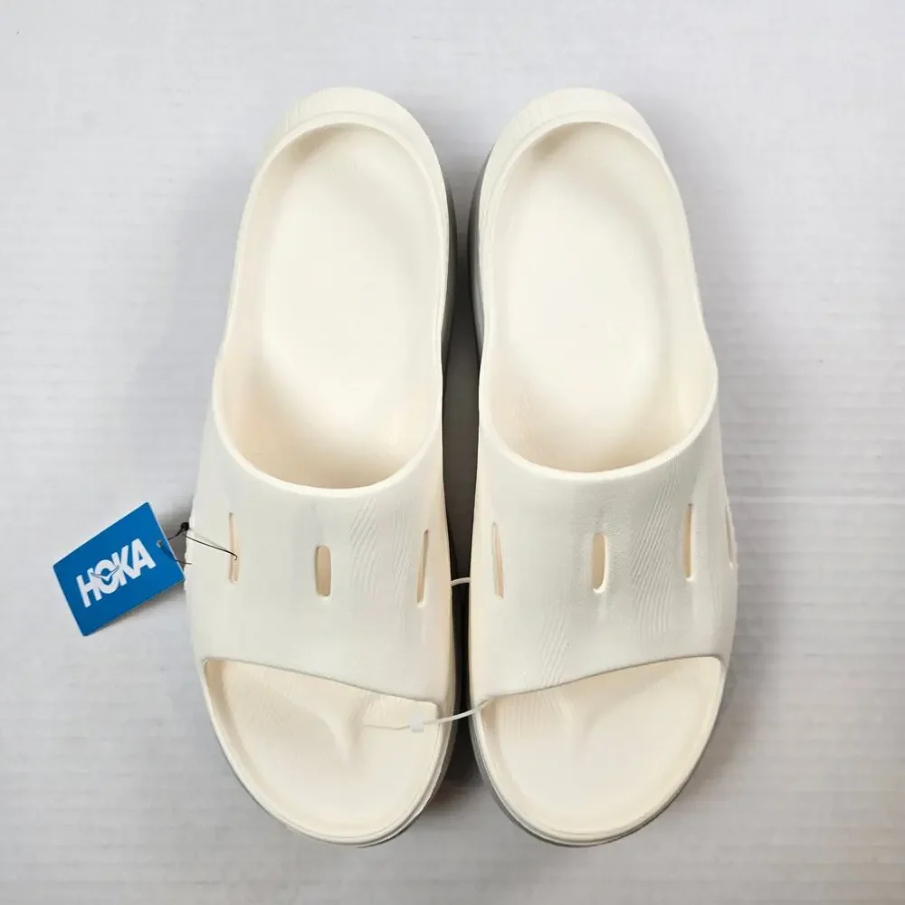 Hoka Ora Recovery Slide 3 Unisex Size M13 Alabaster/Stardust Comfort Sandals